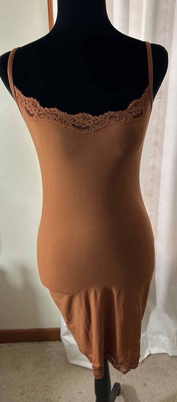 Skims NWT Fits Everybody Lace Slip Dress Bronze Size Large